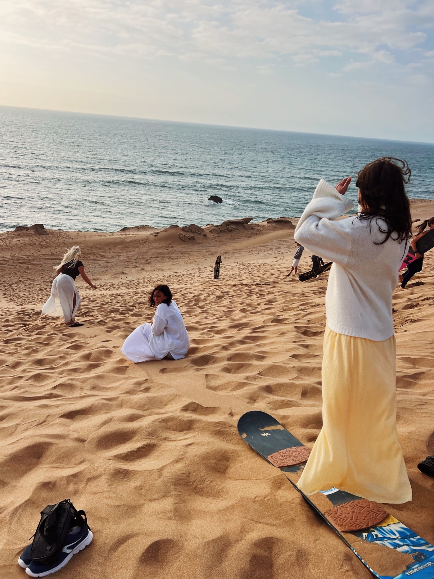 Sandboarding at the dunes